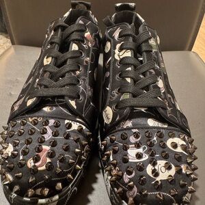 Christian Louboutin Louis Junior Spikes Orlato Flat ‘Game of Clue’ Sneakers